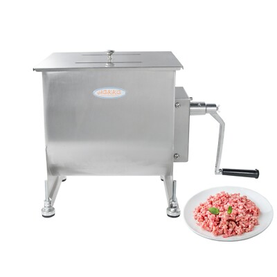 CMI Manual Meat Mixer Machine 22.5L 45Lbs Stainless Steel Kitchen Sausage Mixing