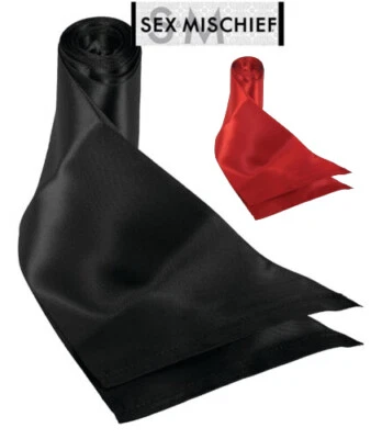 SEX & MISCHIEF 2 x 4ft SILKY SASHES LUXURIOUS BONDAGE TIES Silk Sash Restraints Party NEW