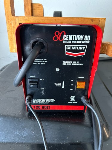 Century 80 Gasless Wire  Feed Welder 120 Volts used welds with .030 In. wire