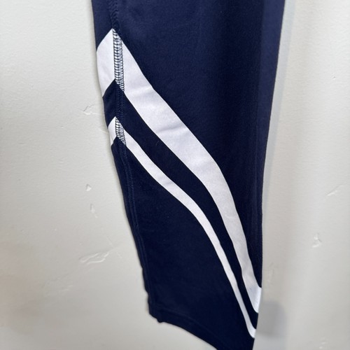 Tory Burch Sport Weightless Chevron Leggings Navy Blue Size Large Zip Key Pocket - Bild 3 von 11