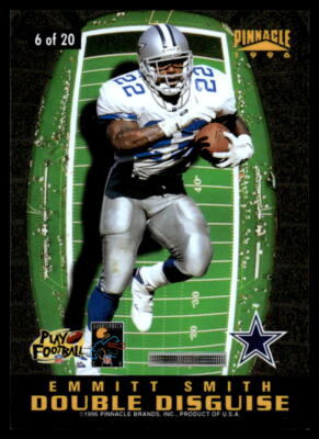 1996 Pinnacle #2 Emmitt Smith / Dan Marino FOOTBALL Dallas Cowboys