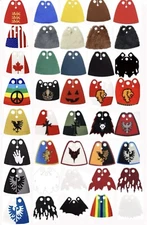 Cloth Capes For LEGO Minifigures YOU PICK! - Star Wars LOTR Castle Knights Capes