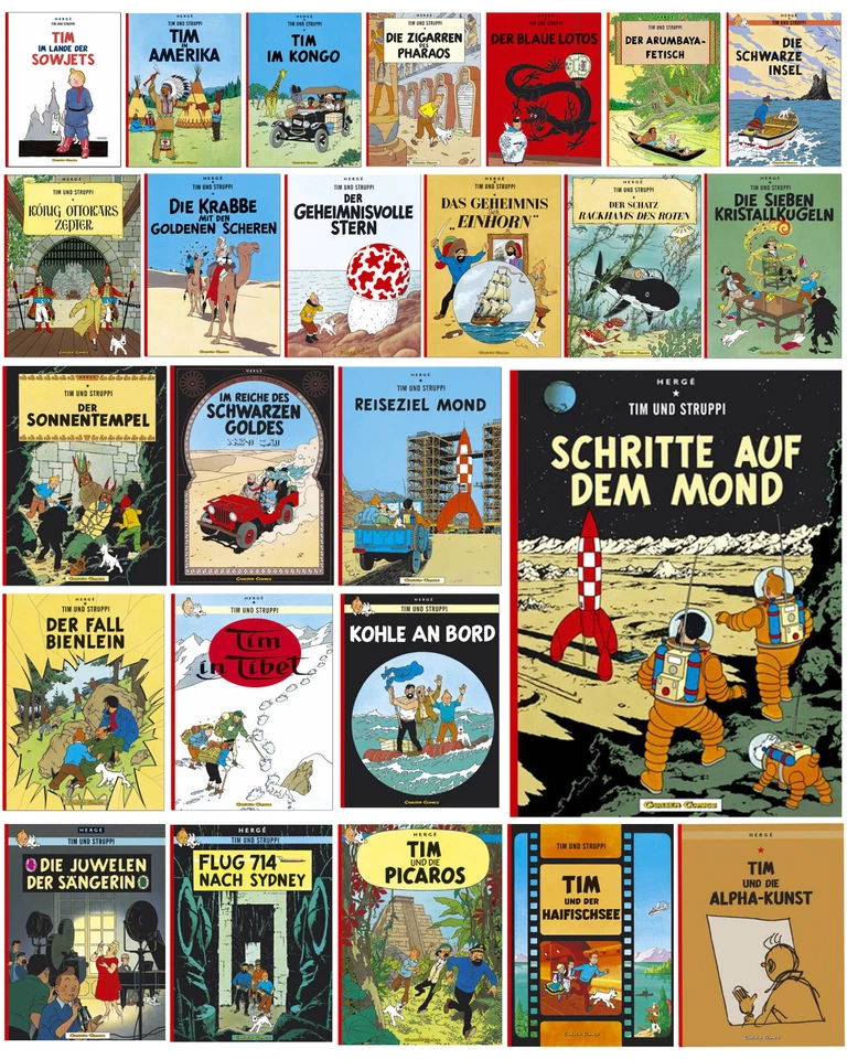 Tim und Struppi Band 0-24 + Auswahl | Carlsen Comics | Hergé | Neu |