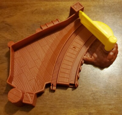 Thomas the Train Sky High Bridge Jump Replacement Part Brown Track Gate Piece