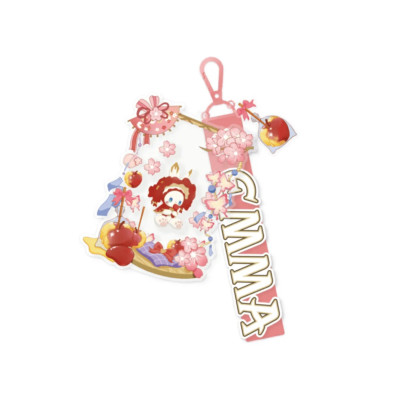 MJ Studio: Emma Secret Forest Cherry Blossom Series Shaker Keychain - Red Apple