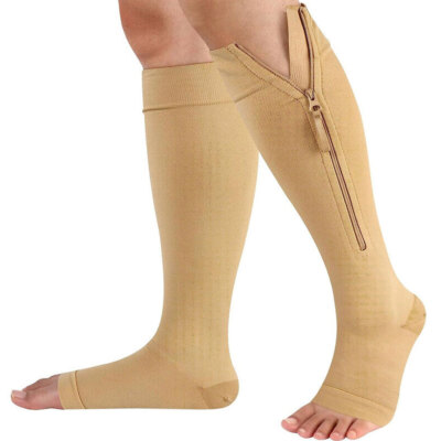 Calcetines De Compresion, Punta Abierta 23-32 Mmhg Medias De Compresion Grad