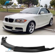 Fits 07-13 BMW 1 Series E82 M Sport Front Bumper Lip Spoiler PU