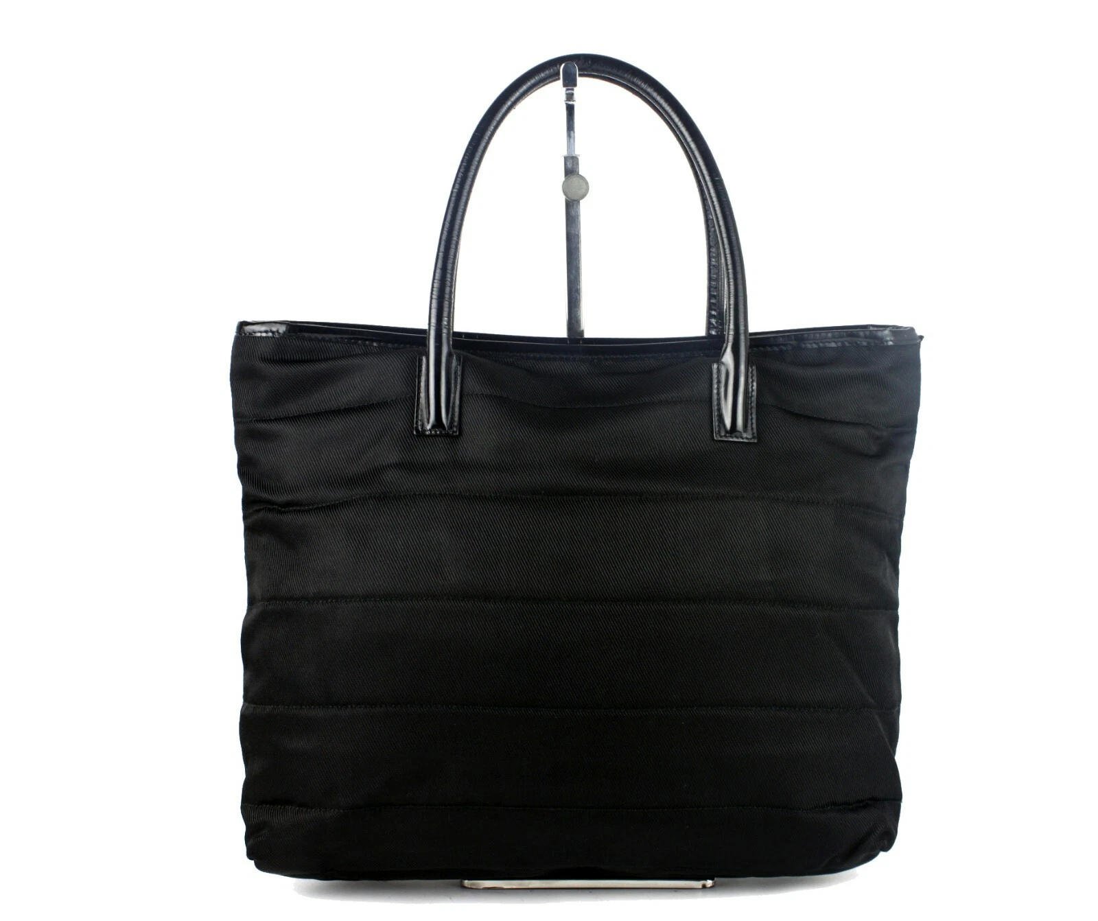 Sac à main GUCCI en nylon noir et cuir verni accessoires pour femmes bon d'occasion