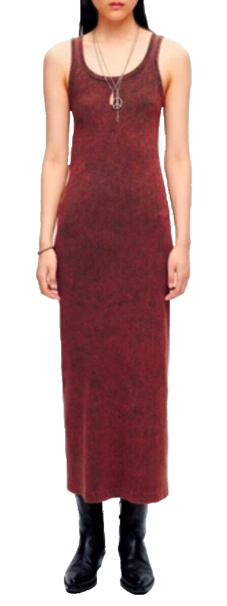white christmas dresses Organic Cotton Ribbed Knit Maternity to Nursing Tank Dress main image 1