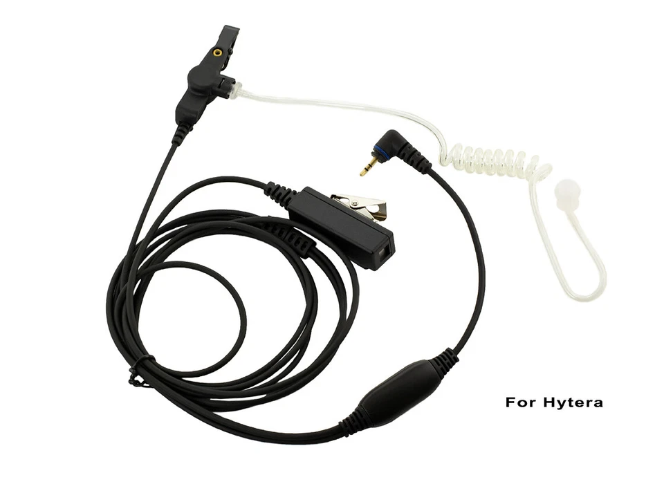 10x Acoustic 2-Wire PTT Earpiece for Hytera Radios PD355LF, PD368, BD302i, TD360 - Image 2 of 4