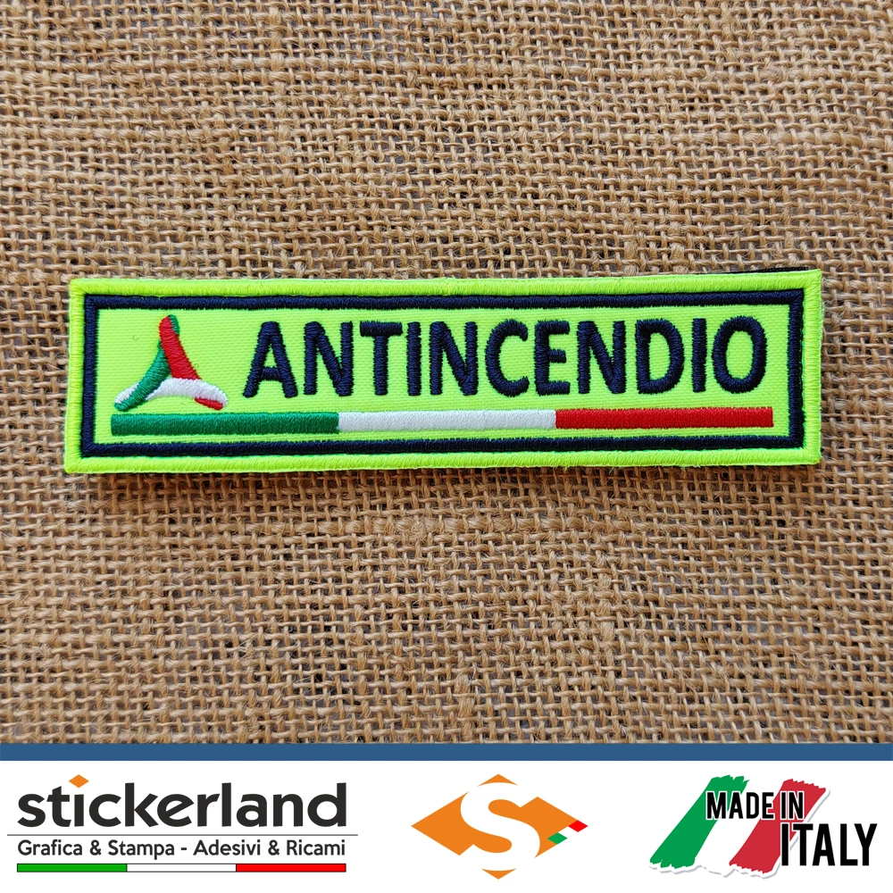 Protezione Civile Patch Toppa Ricamata Antincendio con screech cm 11 x