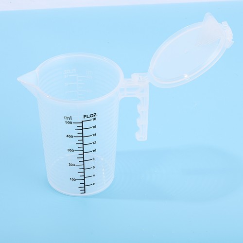 Misurino graduato in plastica con manico beccuccio e coperchio brocca miscelatore 1000ml - Foto 6 di 19