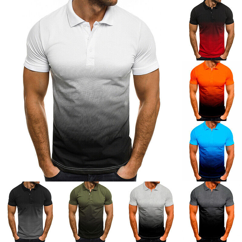Plus Size 4XL-M Summer Thin Short Sleeve Knitted Polo Shirts