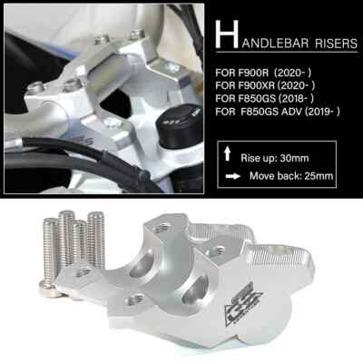 For BMW F900R F900XR F850GS Adv 2020-24 CNC Clamp Extend Handlebar Adapter Mount