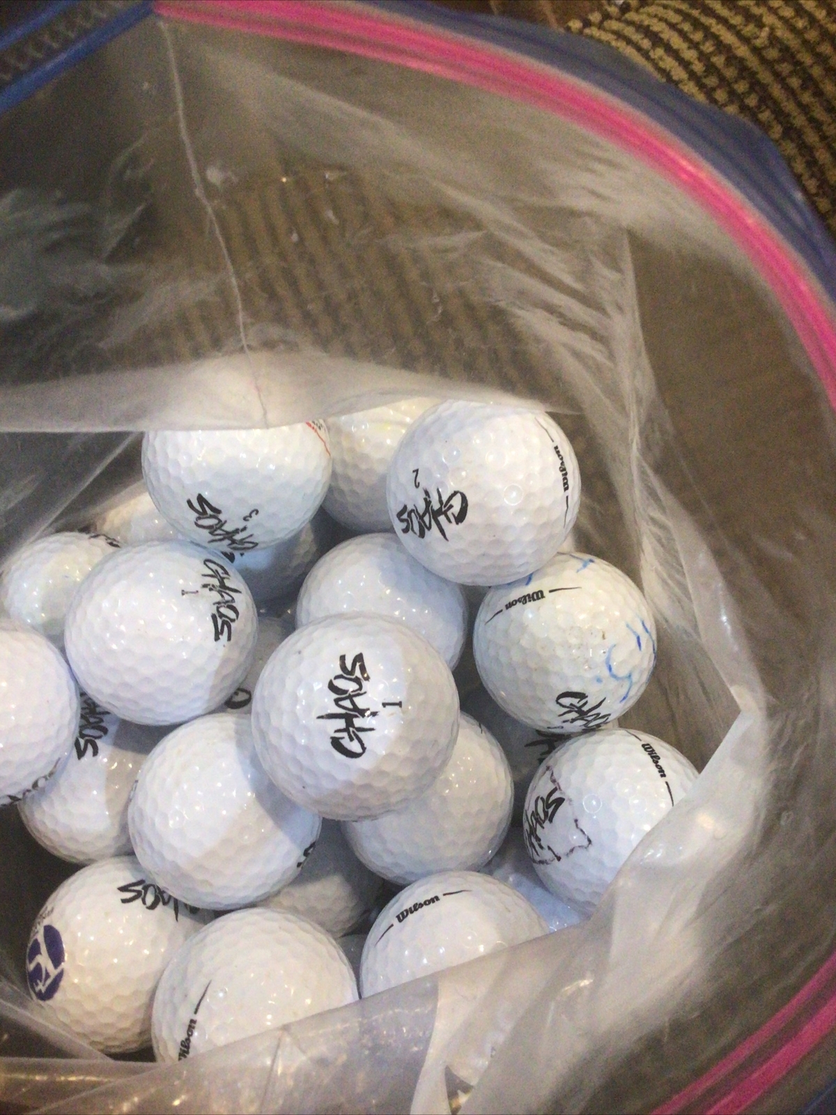 36 AAAAA  Wilson Chaos Golf Balls