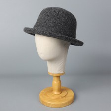 Women Solid Faux Wool Bucket Hat Knit Warm Fisherman Cap Soft Casual Fashion New