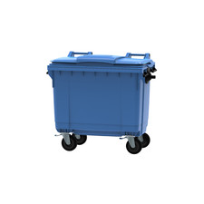 660 Litre Wheelie Bin - 4 wheeled bin - EN840 - Delivered 4 working days 