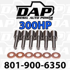( 6 ) 300HP NOZZLES FITS DODGE CUMMINS DIESEL 1998-2002 injectors VP44  300 HP