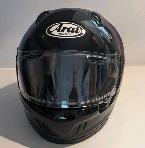 Arai Defiant-X DOT Motorcycle Biker Helmet Black Size L Good Condition Clean - Picture 2 of 9