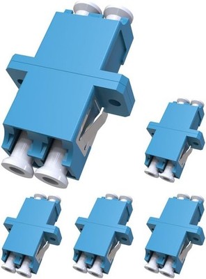 LC LC Fiber Optic Coupler 5 Pack Duplex Single Mode OS2 OS1 Female to Female