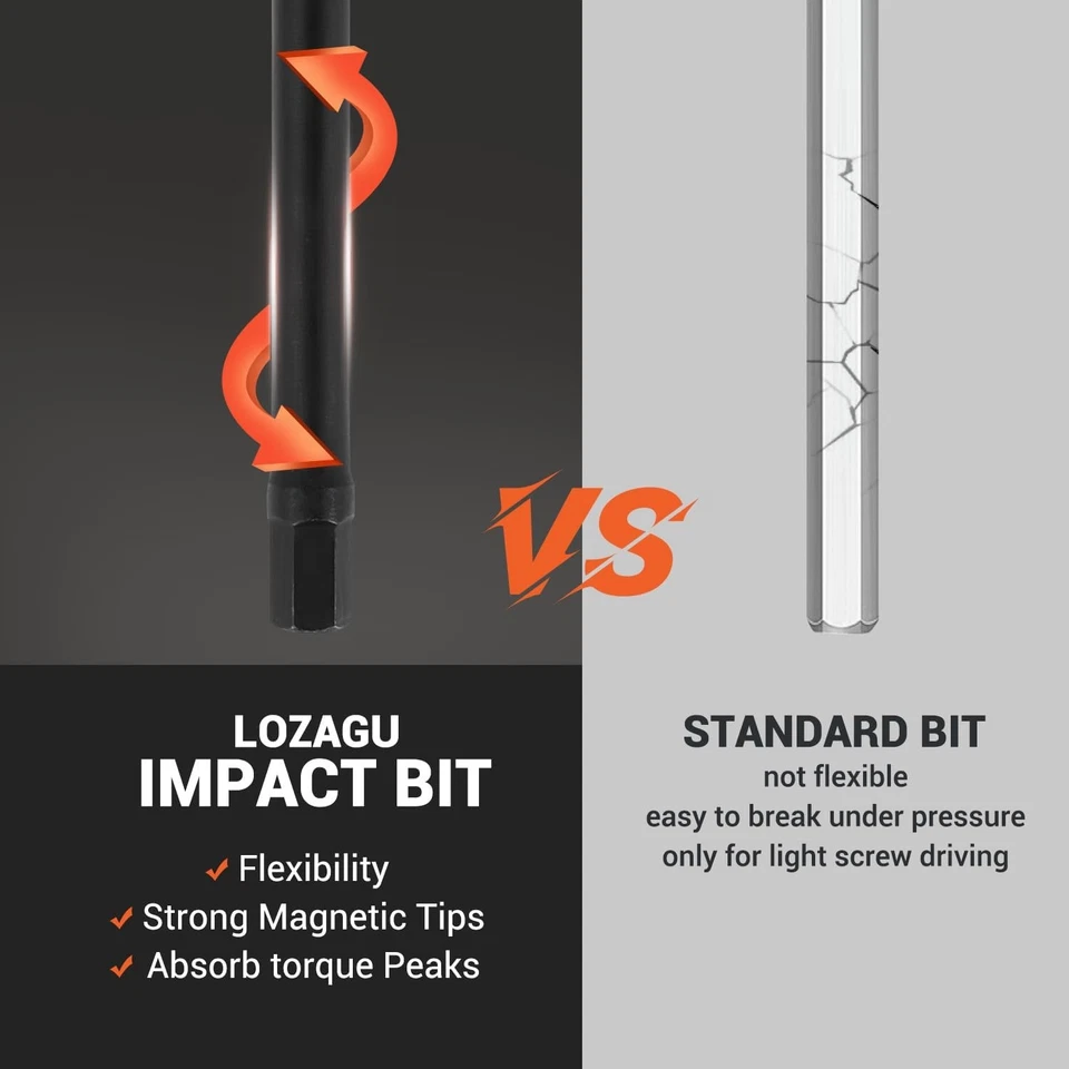 21-Piece Hex Head Allen Wrench Drill Bit Set, Metric and SAE S2 Steel Hex... - Image 3 of 4