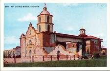 San Luis Rey Mission California CA Unposted Postcard