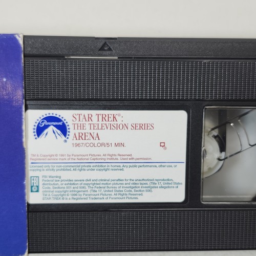 Star Trek Episode 19 (VHS, 1993) Arena - Foto 2 di 3