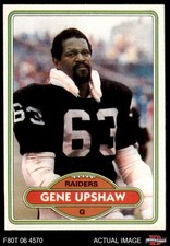 1980 Topps #449 Gene Upshaw Raiders HOF Texas A&M - Kingsville 8 - NM/MT