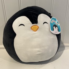 16" Squishmallow Luna Black Penguin Authentic Kellytoy with tag
