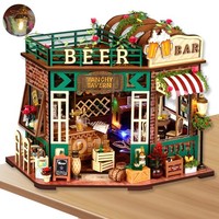 Miniatur Pub Haus 1:12 DIY Holzbausatz Mit LED Licht FüR Teenager Und Erwachsene