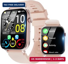 Smart Watch for Men Women Answer/Make Call, 1.85" HD Fitness Tracker with 24/7 H