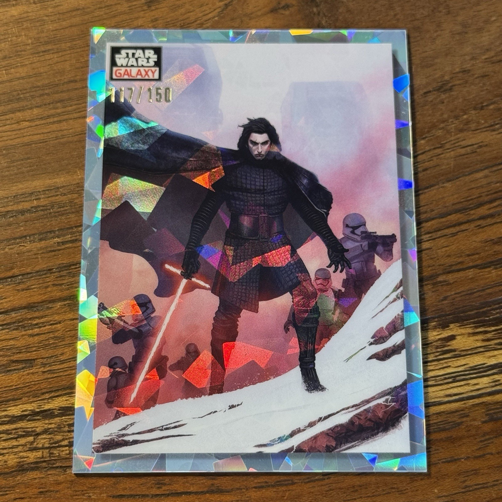 Dark Order 2023 Topps Star Wars Galaxy Chrome ATOMIC 117/150 Refractor Card #65