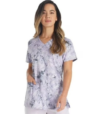 Dickies DK616 V-Neck Print Top CUN-DK616 Size: M Tropic Distress