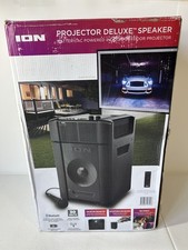 Ion Audio Projector Deluxe Speaker Battery AC Portable Karaoke Projector W/ Mic