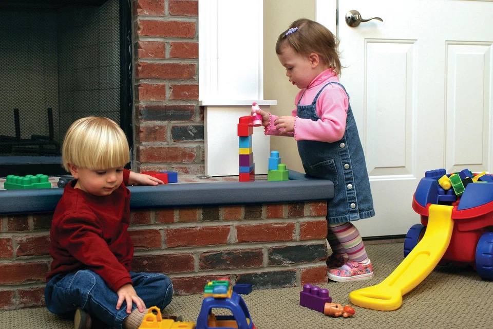 Kit de almohadillas para el hogar grandes KEPK - Chimenea a prueba de bebés - Chimenea con respaldo adhesivo... Foto 2 de 4