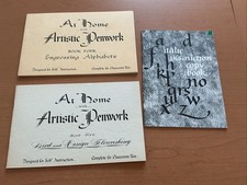 Vintage 1950?s  At Home with Artistic Penwork - Book 4 & 5 + Instruction Book