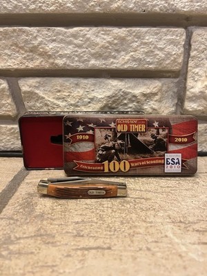 Schrade Old Timer Knife Celebrating 100 Years Scouting BSA 2010 Boy Scouts Nib