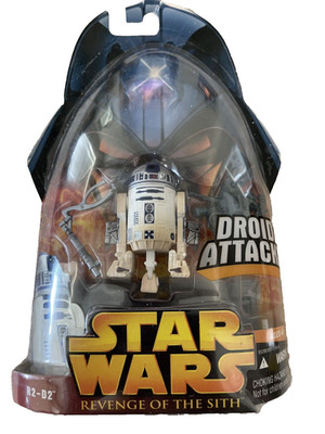 Star Wars R2-D2 Droid Attack 2005 Hasbro Revenge of the Sith Figure Sealed NIB