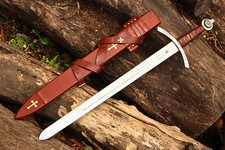Faithkeeper Knights Templar Sword-Handmade Medieval Crusader Replica-Collectible