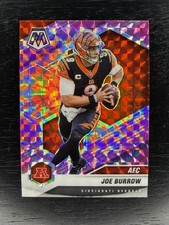 2021 Panini Mosaic Variations AFC Joe Burrow #226 Mosaic Camo Pink Prizm Bengals
