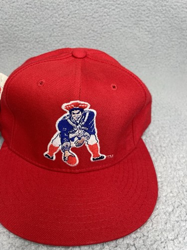 New England Patriots Fitted Cap New Era the 5950 Pro Model Wool Y2K 90s Pat Logo - Picture 2 of 13