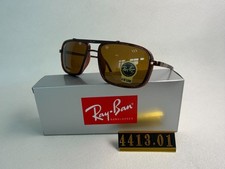 Ray-Ban RB4413 Square Sunglasses Brown Tortoise Frame 54mm G-15 Brown Lens
