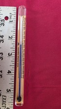 Kodak Glass Darkroom Thermometer Processing F only Approx 6 inches long CLEAN