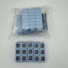 Vintage Rokenbok Systems Blue Half C-Beam Block - Set of 19 Replacement Parts