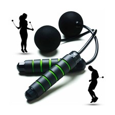Weighted Cordless Jump Rope - Adjustable Length Ropes Ropeless Jump... Fast Ship