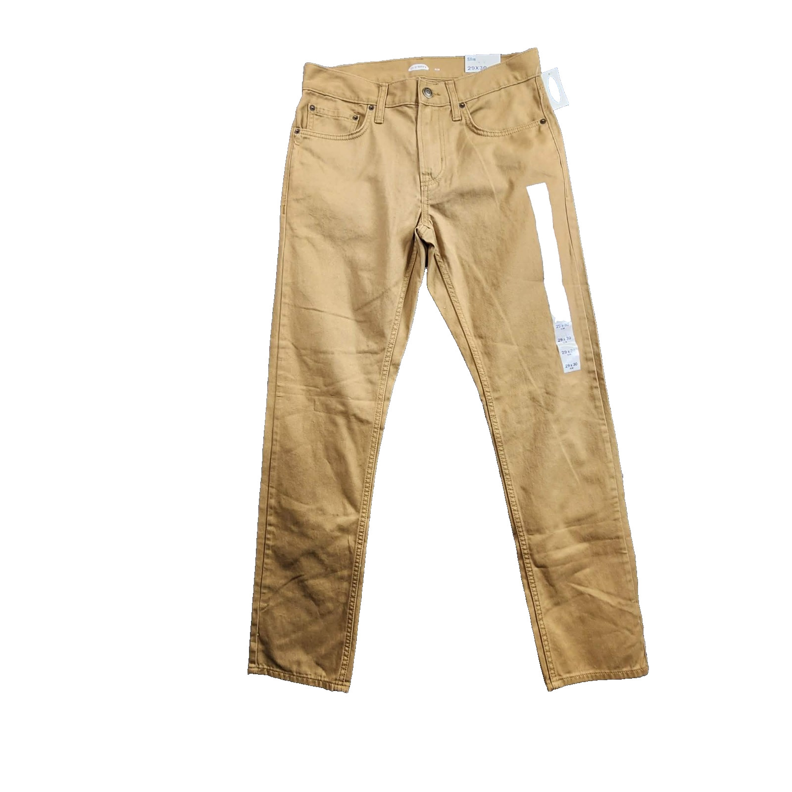 Old Navy Slim Fit Khaki Pants Men 29x30 Casual Chino Trousers NEW WITH TAGS