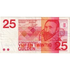 [#1233089] Netherlands, 25 Gulden, 1971-02-10, EF
