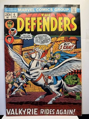 The Defenders #4 (Marvel Comics February 1973) FN+ - VF- 7.8 KEY ISSUE