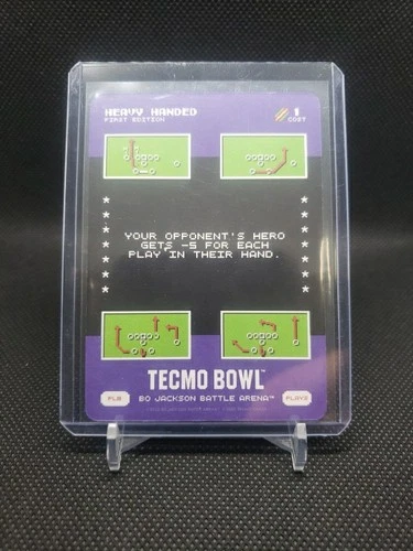 2026 Bo Jackson Battle Arena Tecmo Bowl Play Card #PL8 HEAVY HANDED SSP