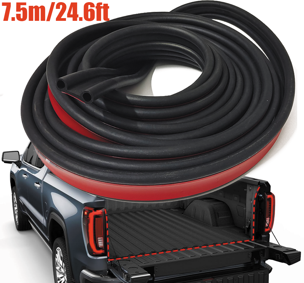 24ft/7.5M Rubber Pickup Truck Cap Tonneau Cover Bed Tailgate Weather Seal Strip